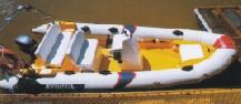 Moon 560 Sport Rigid inflatable boat with 40 hp motor 