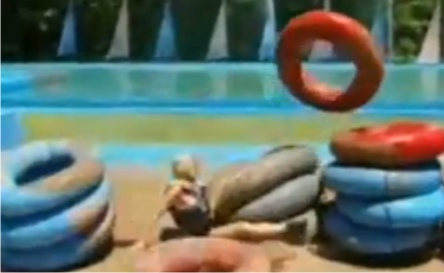 ANILLOS DONAS juegos inflables MOON donas anillos esferas pelotas botes chocadores programas tv hombre al agua wipeout. juegos acuaticos entretenimientos