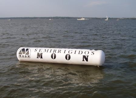 MOON inflatable buoys posters advertising via public advertisements campaigns, balls, cilynders,  donuts, containers, cones, archs, cans , bottles, etc
