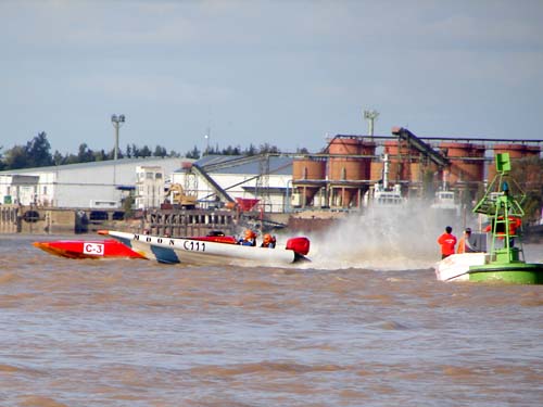 Motonautique Power Boats Offshore races racings pilots Campana semi rigids MOON ribs class III 2 lts