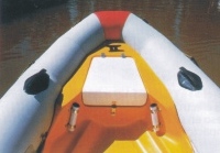 case-seat trimmed by the bow with large space for keeping things and seat for two persons